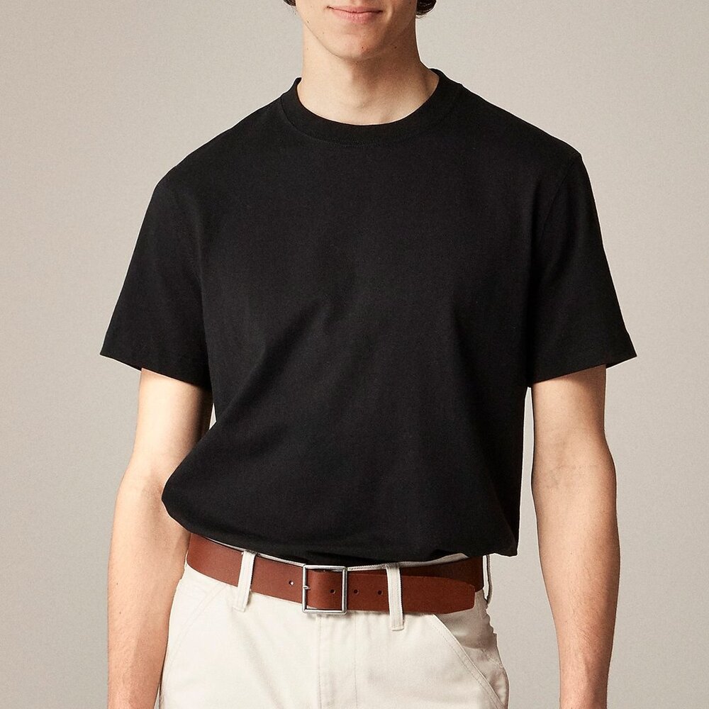 J CREW Relaxed premium-weight cotton no-pocket T-shirt NWT